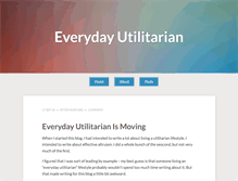 Tablet Screenshot of everydayutilitarian.com